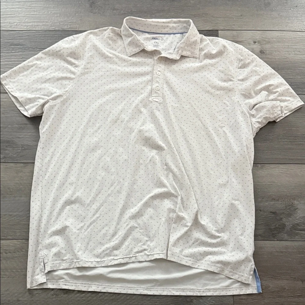 Johnnie-O Cream Shirt with Red and Blue Details - Picture 2 of 2